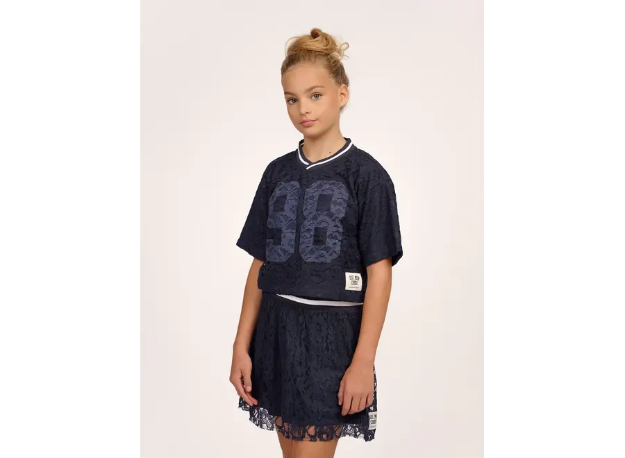 Silke Lace Skirt  Blue Iris Meisjes Rok