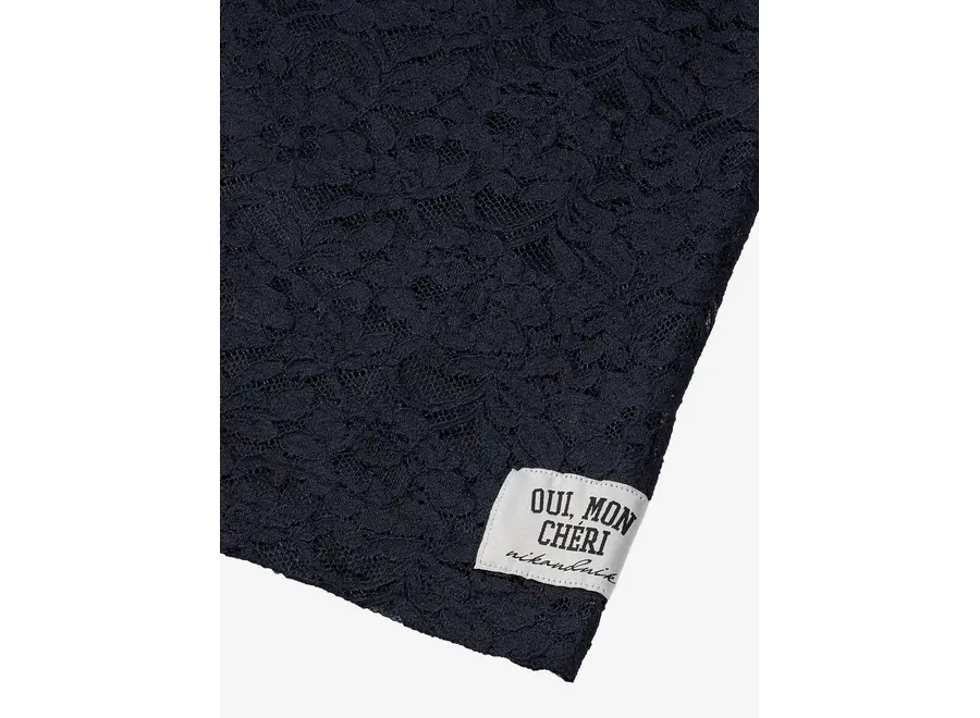 Silke Lace Dress  Blue Iris Meisjes Jurk