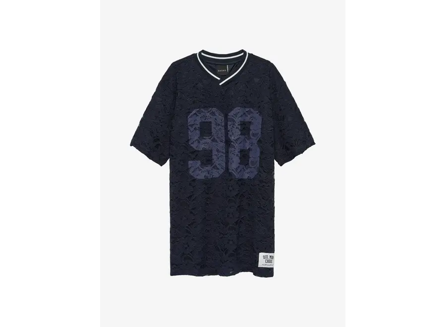 Silke Lace Dress  Blue Iris Meisjes Jurk