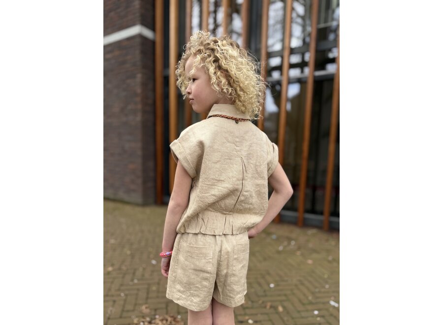Girls Suzie Short  Safari Tan Meisjes Short