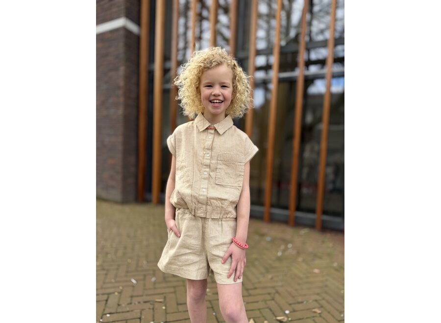 Girls Suzie Short  Safari Tan Meisjes Short