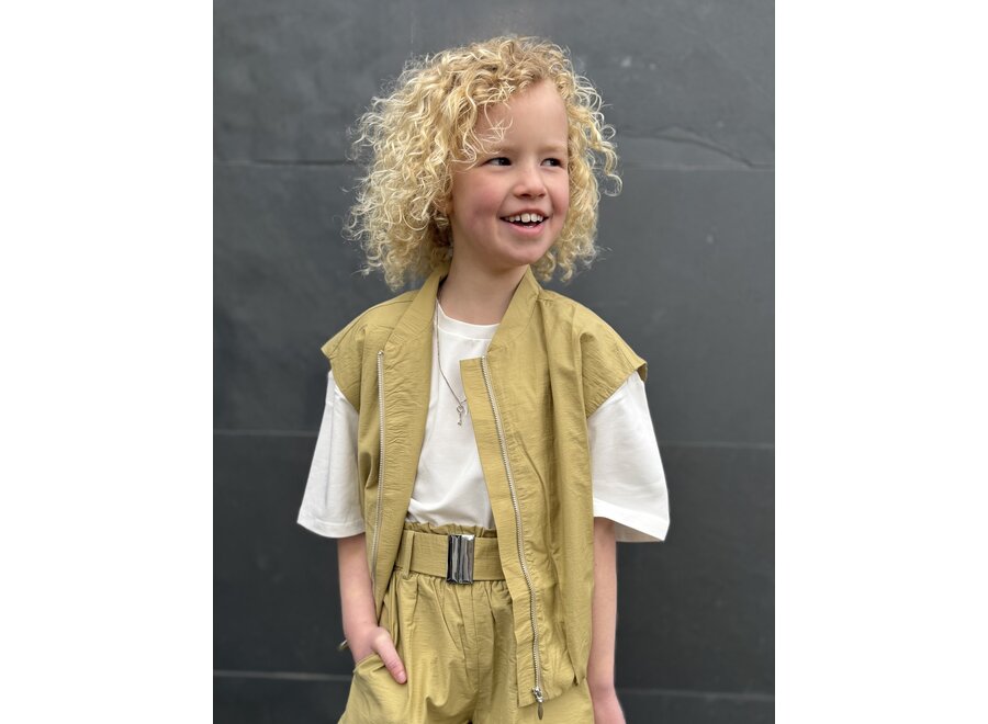 Vanja Co  - Light Khaki Meisjes Gilet