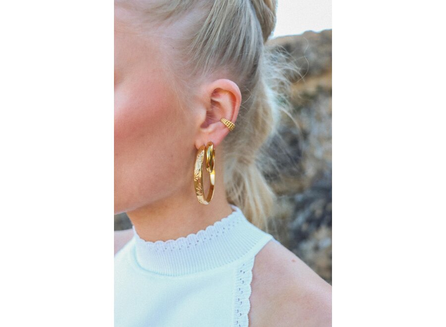 Bold Ear Cuff  Gold  K.BC.21.1