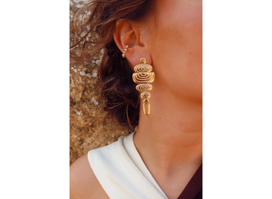 Rounds Ear Cuff Gold