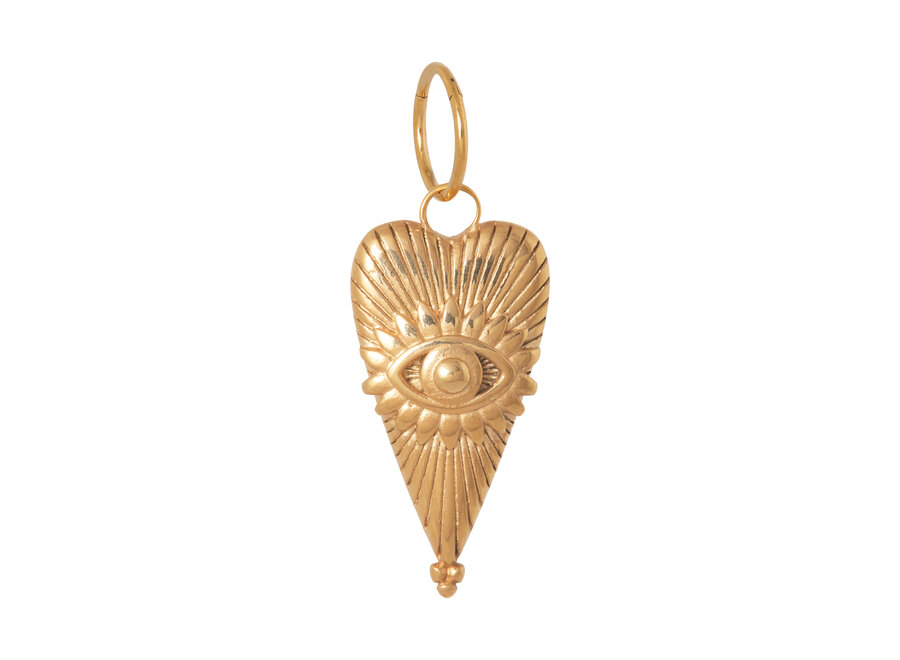 Eye of Love Charm Gold