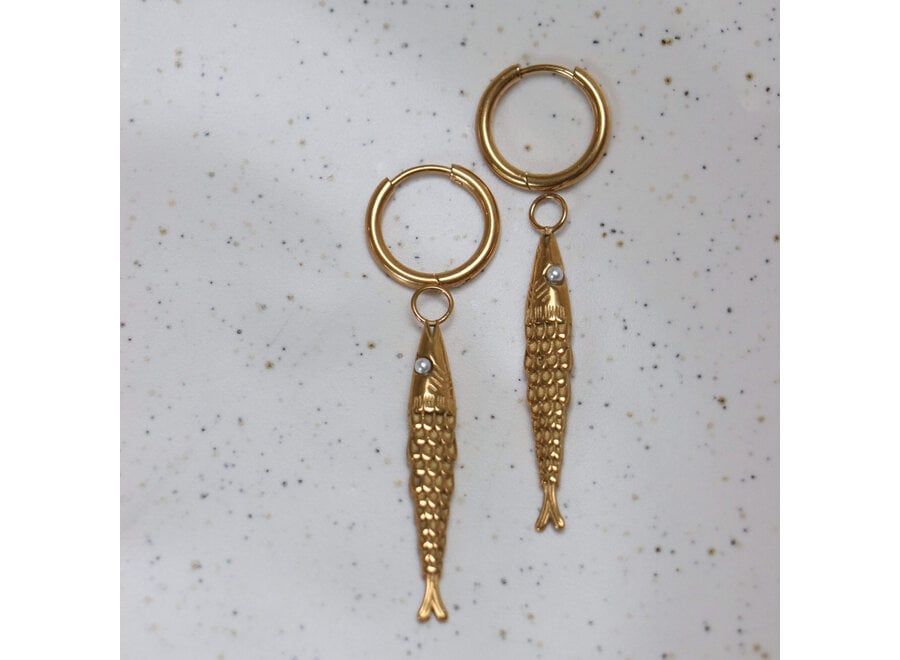 Catch of the Day Hoop Gold