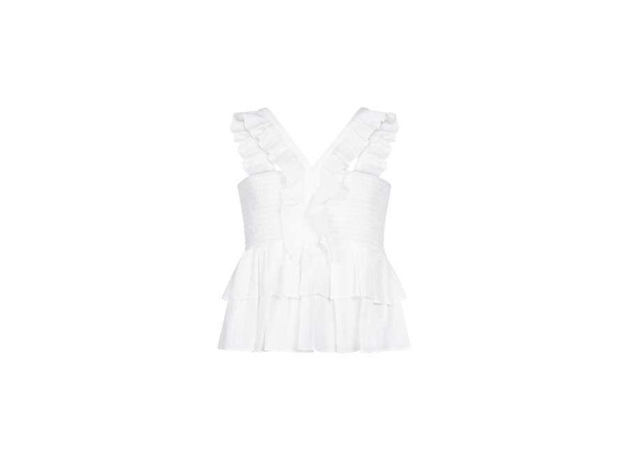 Rebecca Crinkle Vis  Les Blancs Meisjes Top
