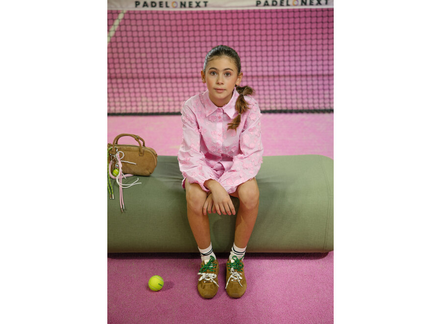 Lien Co  Begonia Pink Meisjes Blouse