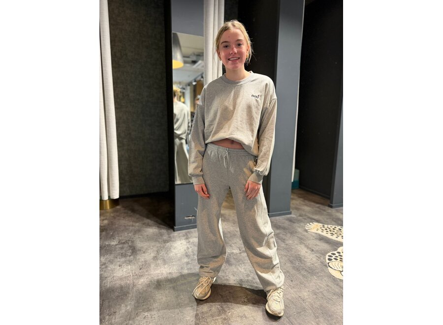 BaraSY Sweatpants  Grey melange Meisjes Broek