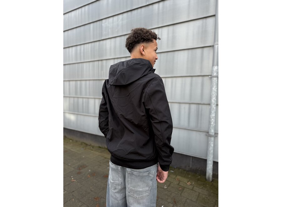 Softshell Jacket Chestpocket  True Black Jongens Jas