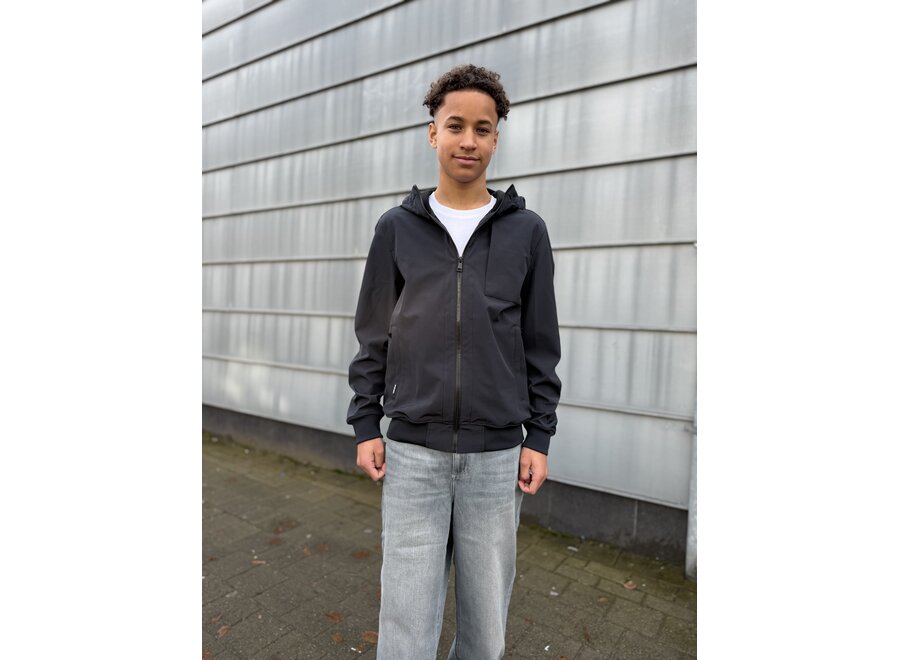 Softshell Jacket Chestpocket Dark Navy Blue Jongens Jas