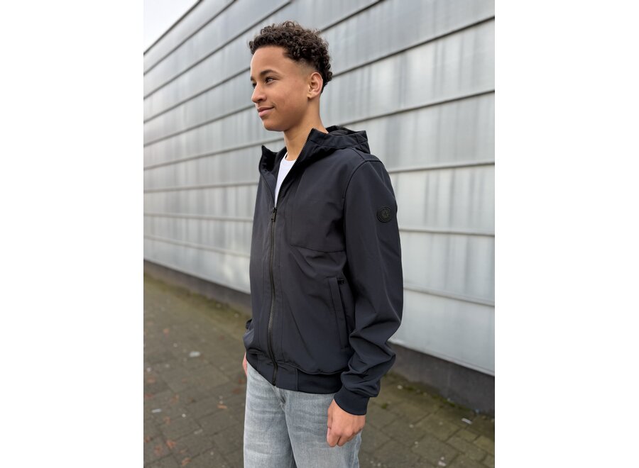 Softshell Jacket Chestpocket  Dark Navy Blue Jongens Jas