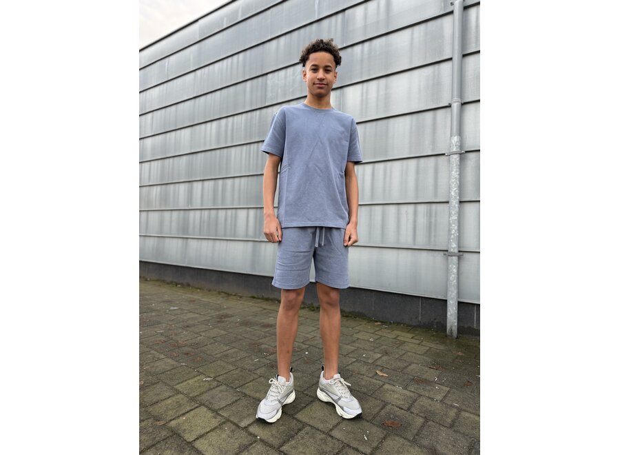 Dyed Short Sweat Pants Flint Stone Jongens Korte Broek