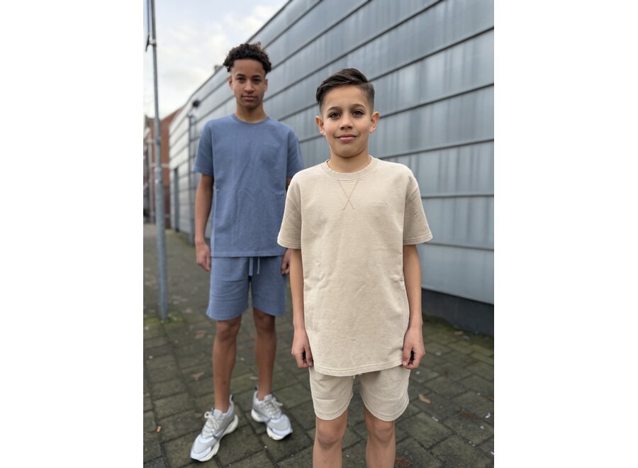 Dyed T-Shirt Oxford Tan Jongens T-shirt