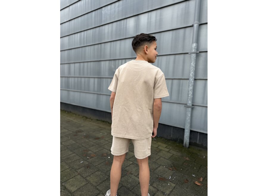 Dyed T-Shirt Oxford Tan Jongens T-shirt
