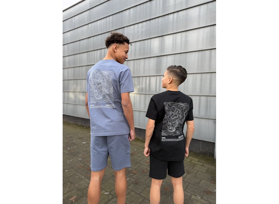 Altitude Tshirt GEB1287 901 True Black\White Jongens T-shirt