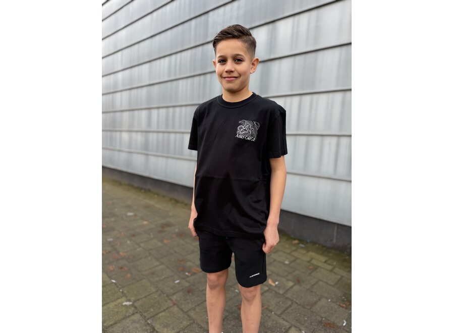 Altitude Tshirt GEB1287 901 True Black\White Jongens T-shirt