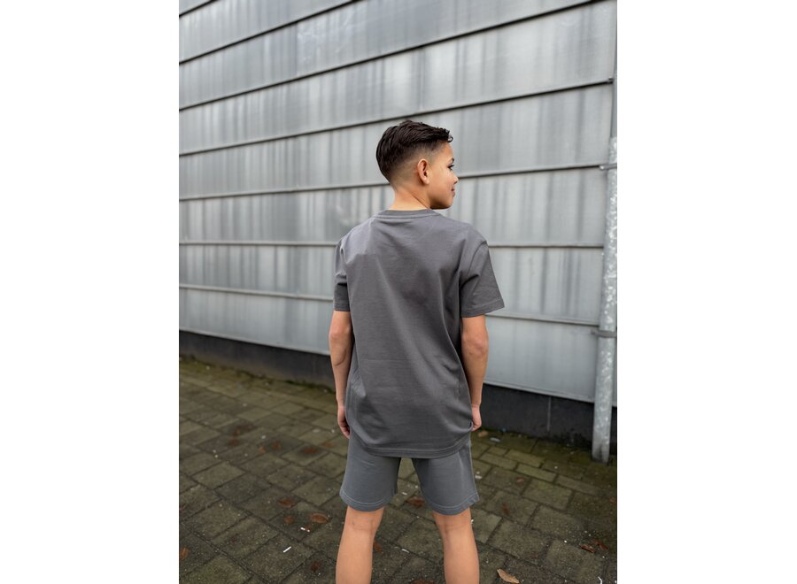 Airforce Basic T-Shirt  Gun Metal\White Jongens T-shirt