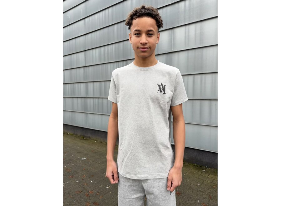 Glenn  Grey melange Jongens  T-Shirt