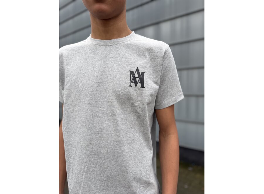 Glenn  Grey melange Jongens  T-Shirt