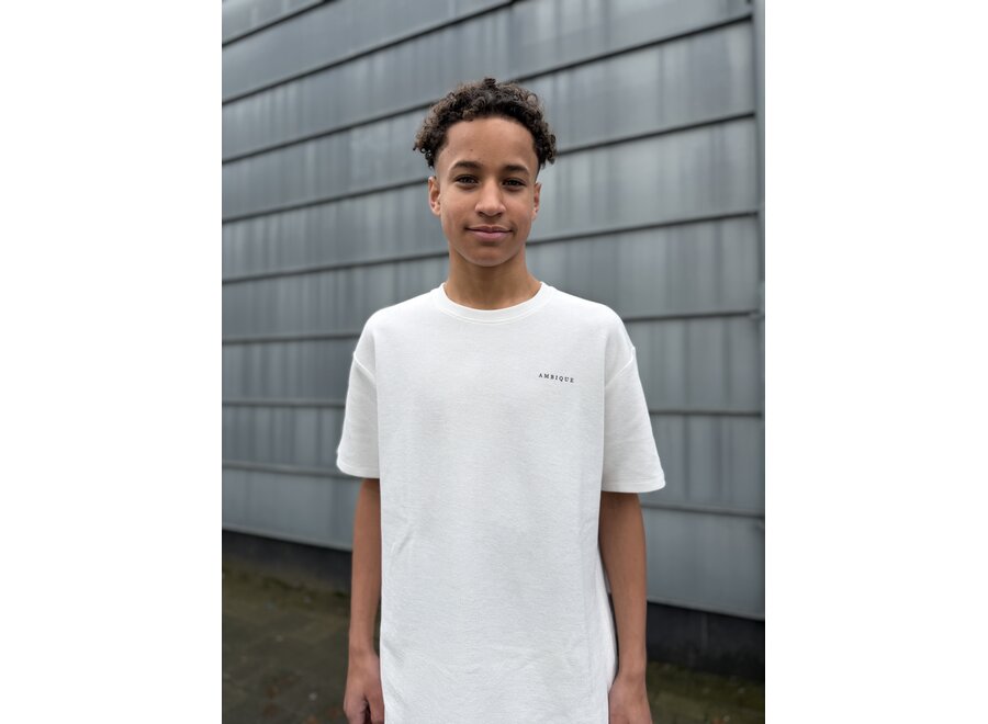 Liam  Ecru Jongens  T-Shirt