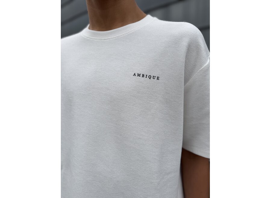 Liam  Ecru Jongens  T-Shirt