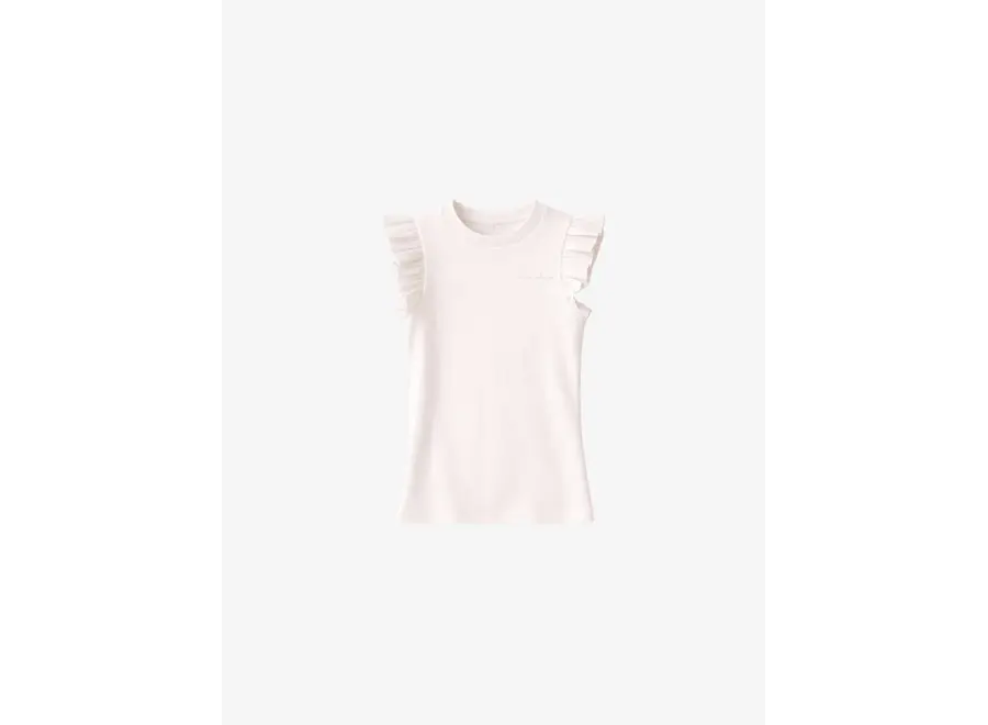 Eef Rib Top  Off White Meisjes Top