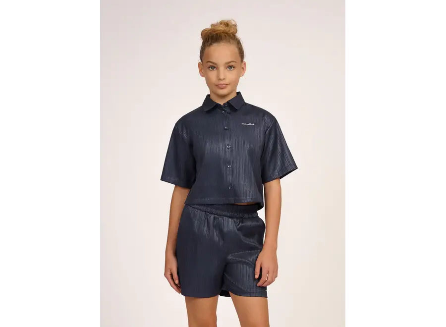 Meave SS Blouse  Blue Iris Meisjes Blouse