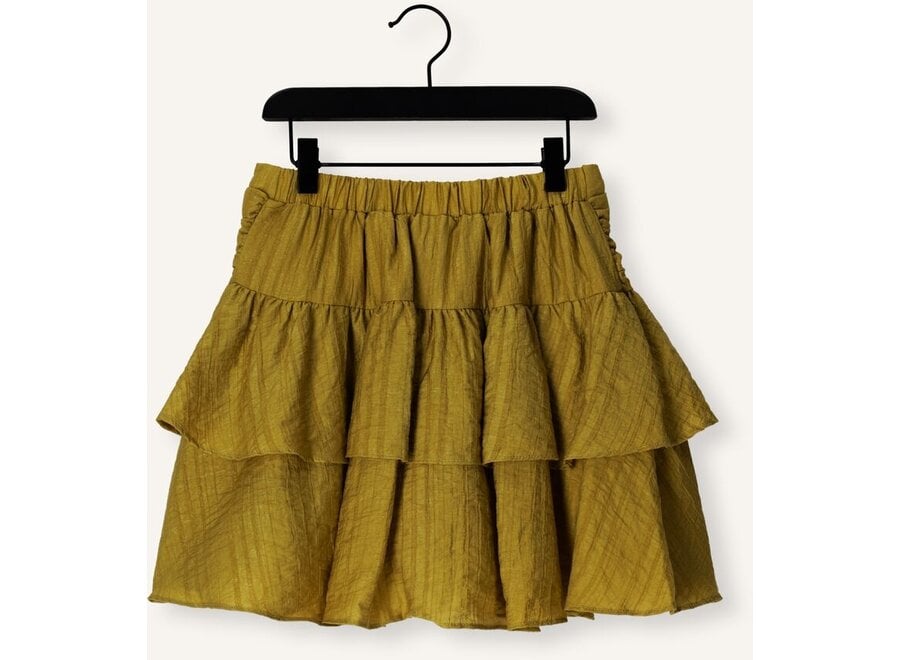 Izzy Structure LYO 512 G 101329-180724 Bronze Green Meisjes Rokje