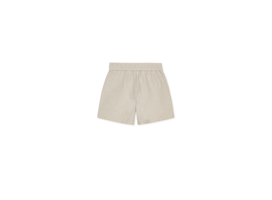 Drawstring Linen Shorts  Light Sand Jongens Korte Broek