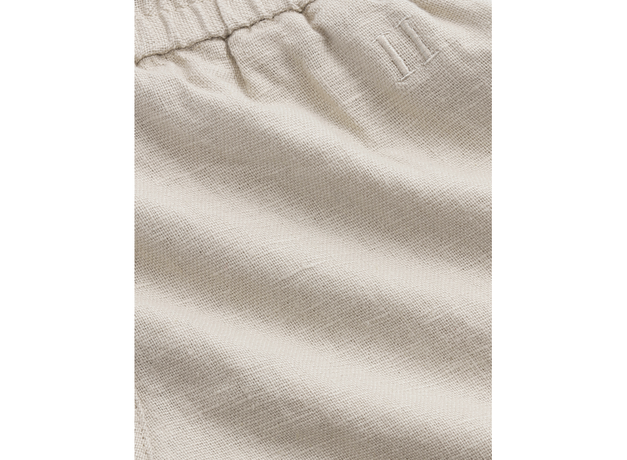 Drawstring Linen Shorts  Light Sand Jongens Korte Broek