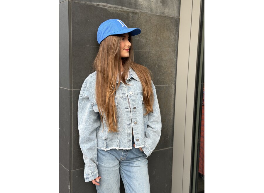 Bodi Texture Co  - Blue Denim Meisjes Jasje