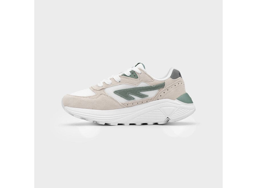 HTS SHADOW RGS - White / Sage green  Sneaker