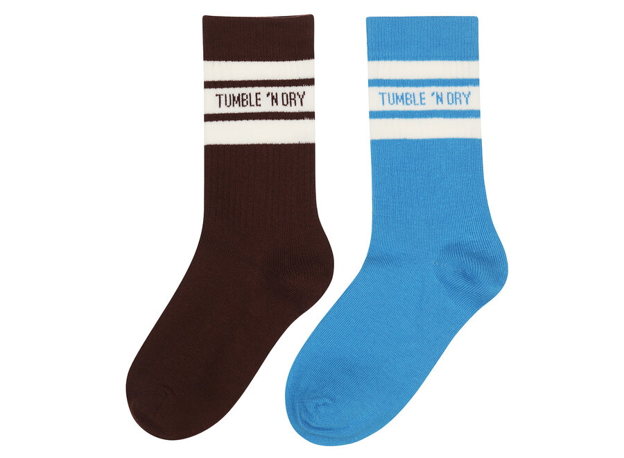 TND Tumble Socks colour 2-pack  Swedish Blue Jongens  Sokken