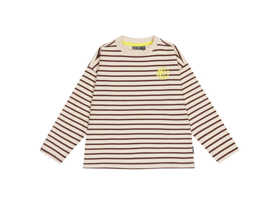 TND Chester  Bitter Chocolate Jongens  Longesleeve