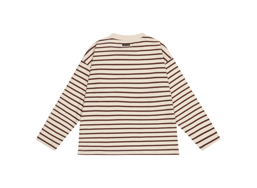 TND Chester  Bitter Chocolate Jongens  Longesleeve