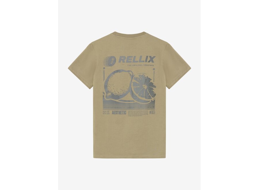 T-Shirt Rellix Backprint   Sand Dust Jongens T-shirt