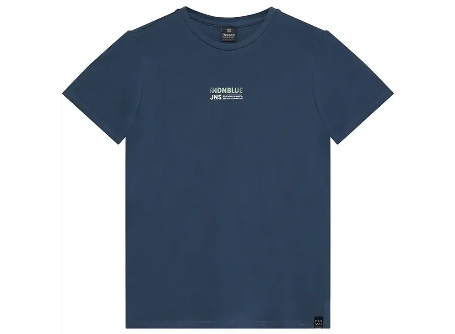 T-Shirt INDN Blue Backprint   Ensign Blue Jongens T-shirt