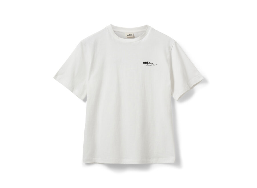 VeraSY T-shirt  Off White - Black Meisjes T-shirt