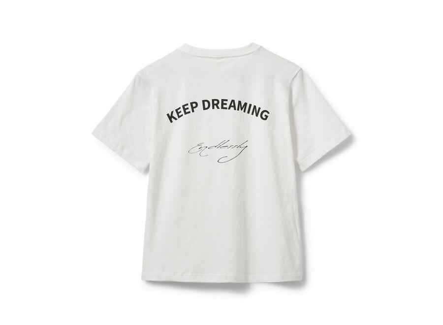 VeraSY T-shirt  Off White - Black Meisjes T-shirt