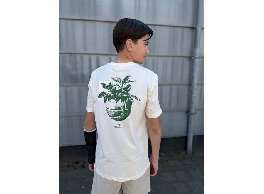 Plant T-Shirt   Light Ivory Jongens T-Shirt