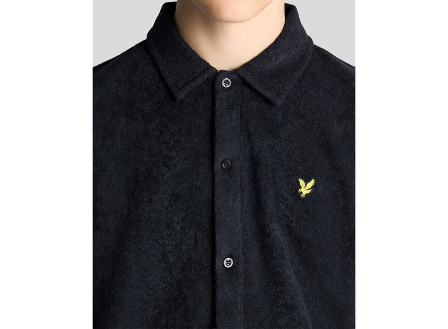 SS Towelling Shirt   Dark Navy  Jongens T-shirt