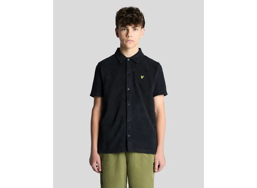 SS Towelling Shirt   Dark Navy  Jongens T-shirt