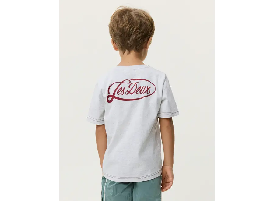Contrast T-Shirt    Snow Melange Jongens T-shirt