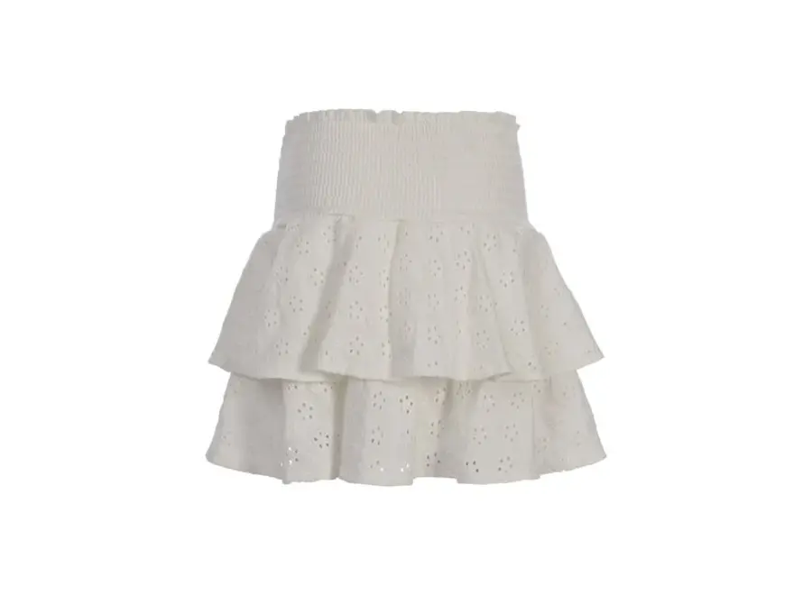 10sixteen Broidery Skort   Warm White Meisjes Rokje 140