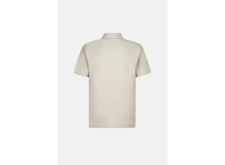 Woven Short Sleeve Shirt  Oatmeal Jongens Shirt