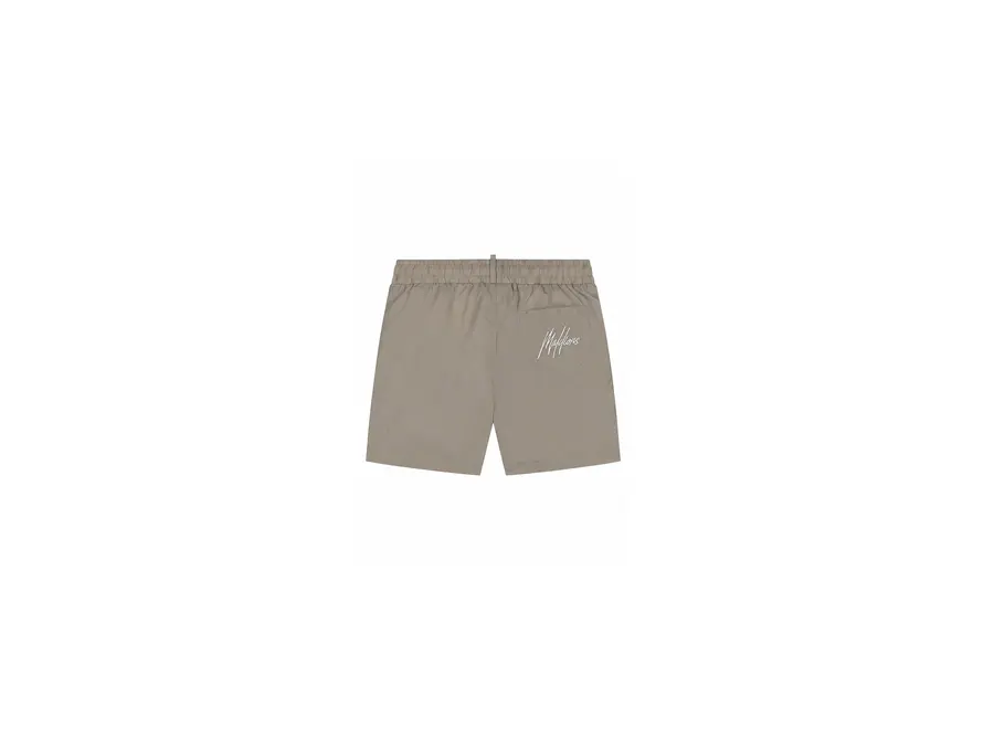 Malelions Junior Lifestyle Swim Shorts  Olive Green Jongens Zwembroek