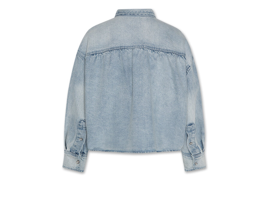 Bini Shirt Light Coopers  Wash Light Meisjes Blouse