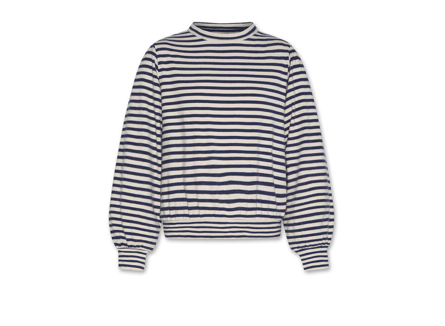Sol T-Shirt Stripe   Indigo Meisjes Trui