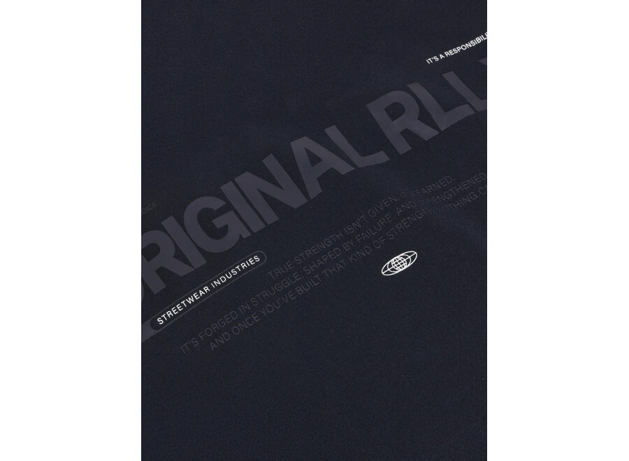 Loose Fit Sweat Badge Brushed  Navy Jongens  Trui